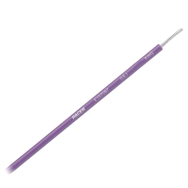 Primary Wire, Marine, 12 AWG, 1C C, Violet, PVC, Stranded, 600V, 25 ft.